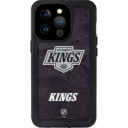 NHL Los Angeles Kings Distressed iPhone 15 Pro Waterproof Case